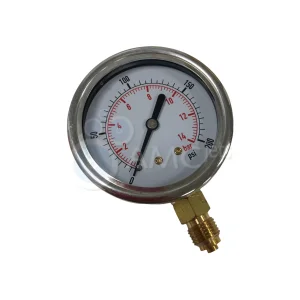 Pressure Gauge - 0-200 psi Bottom Entry